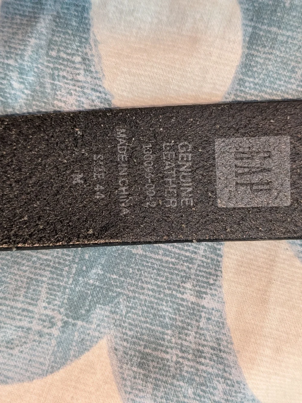 Classic Gap Black Leather Men's Belt